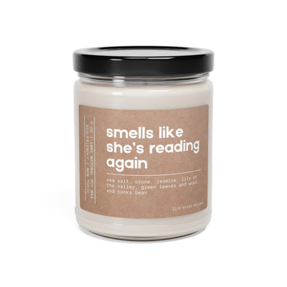 Smells Like She's Reading Again Scented Soy Candle