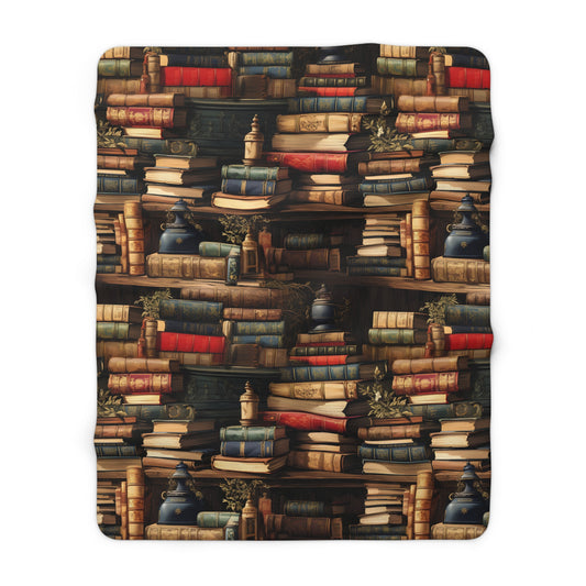 Vintage Books Sherpa Fleece Blanket