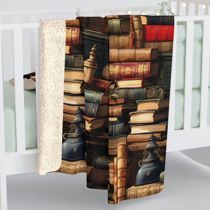 Vintage Books Sherpa Fleece Blanket