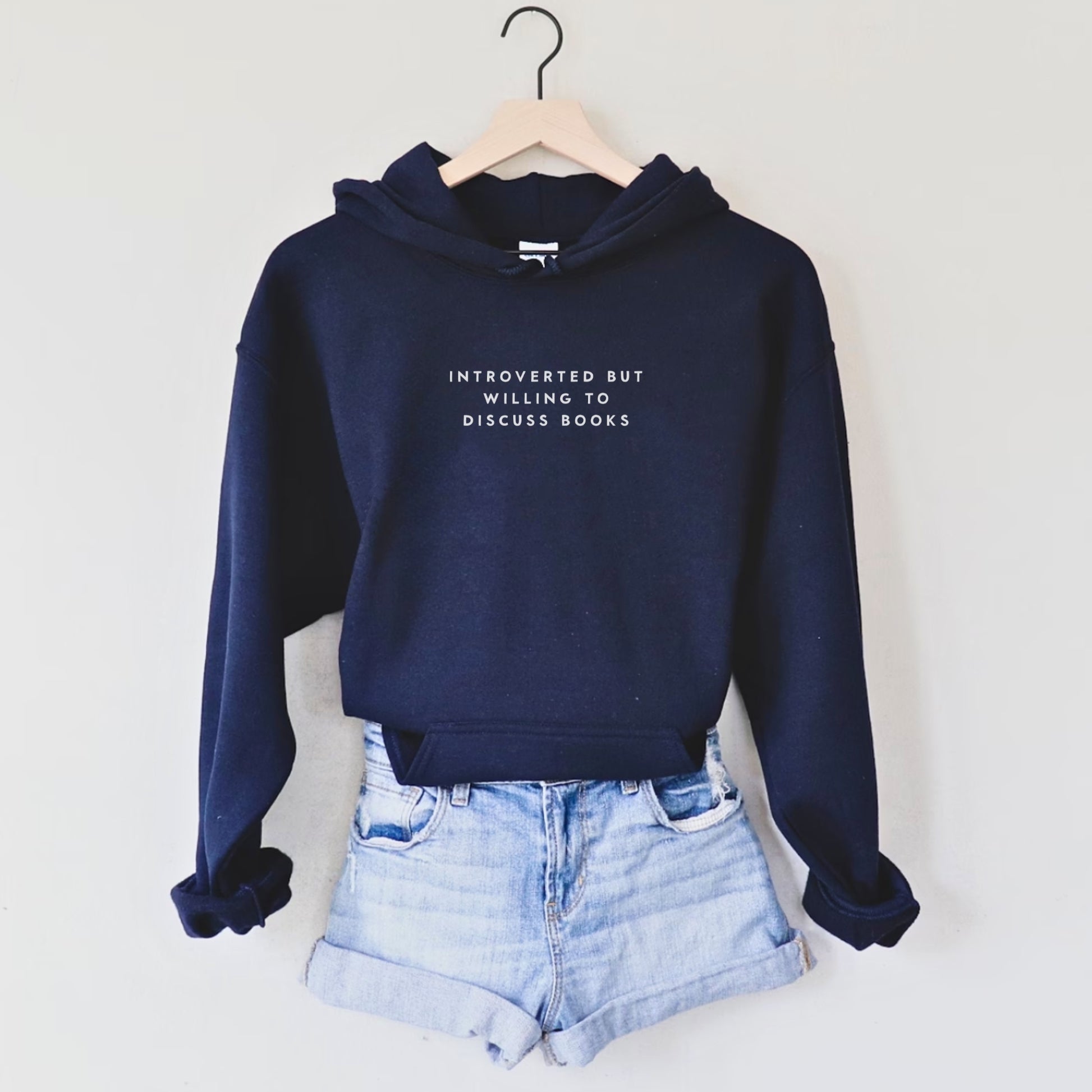 Introverted but Willing To Discuss Books Hoodie