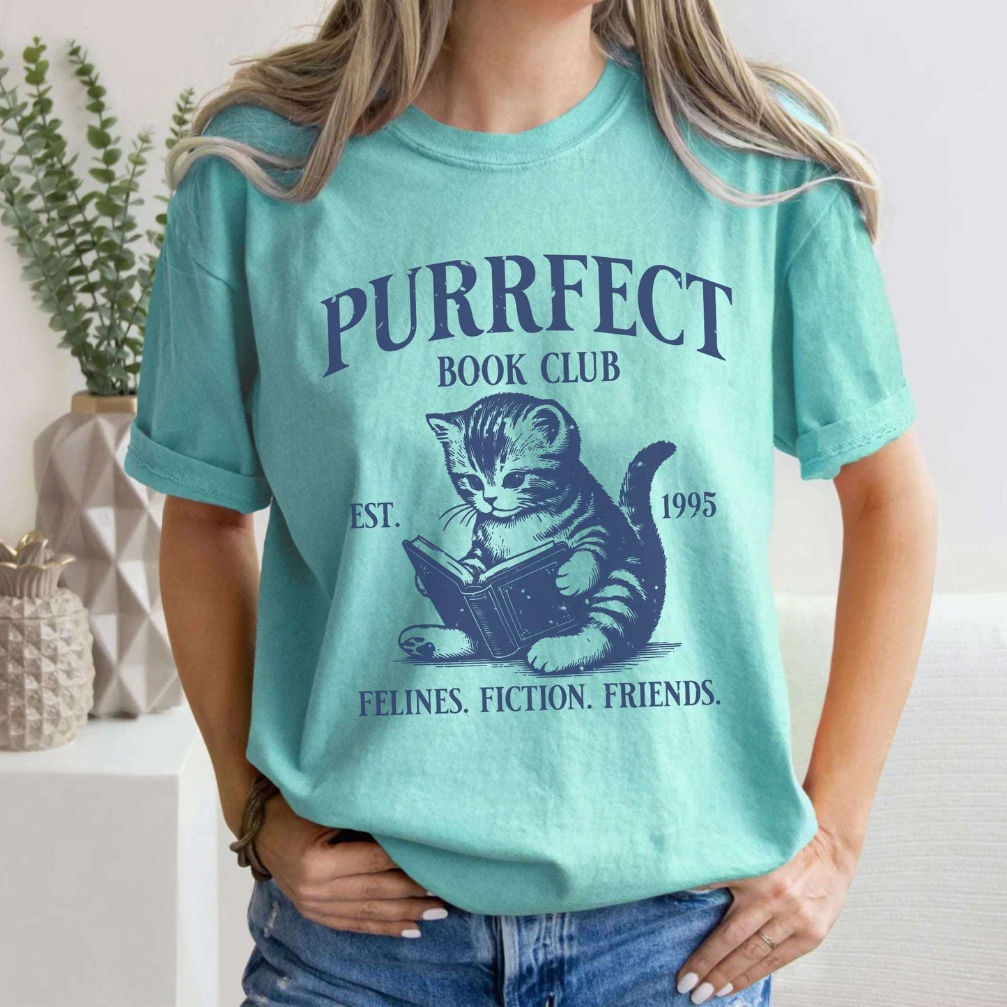 Purrfect Book Club T-shirt