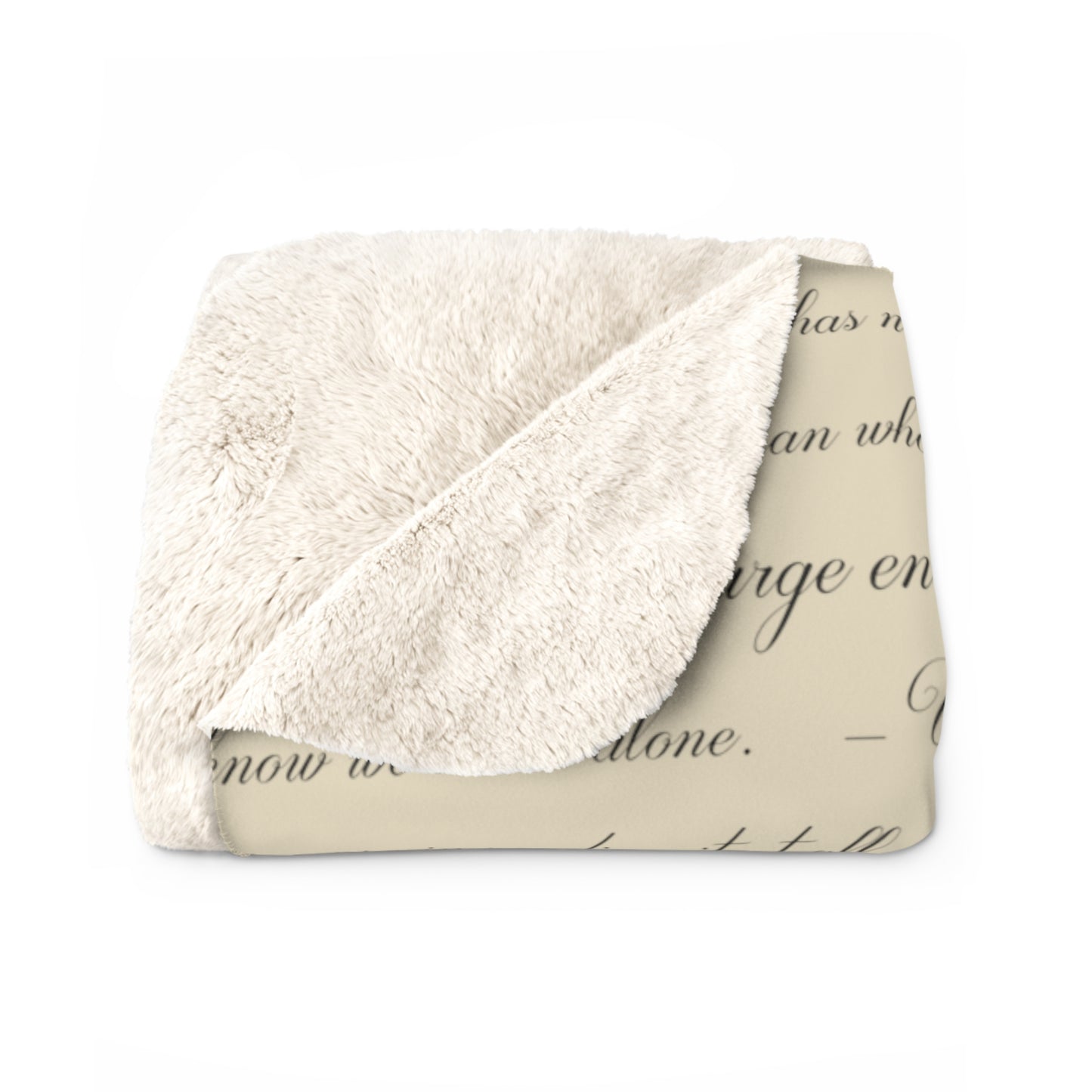 Reading Quotes Sherpa Fleece Blanket