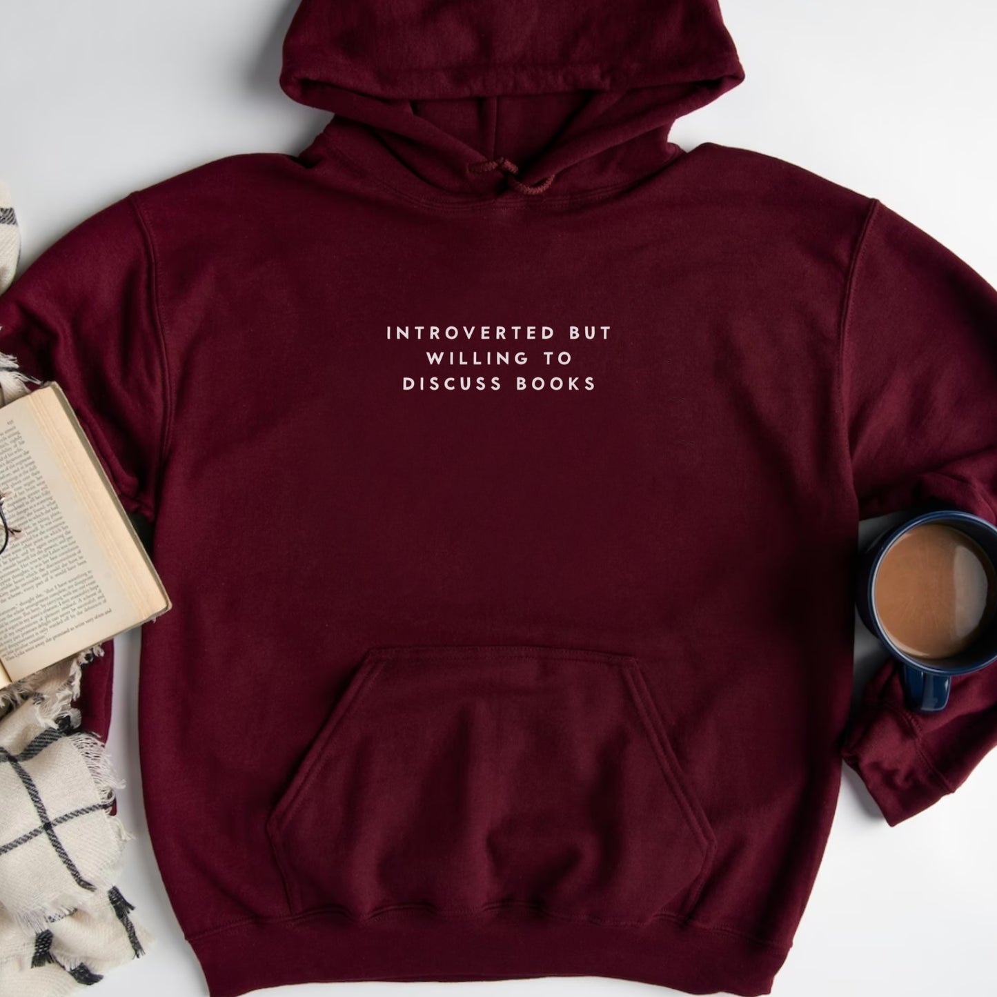 Introverted but Willing To Discuss Books Hoodie