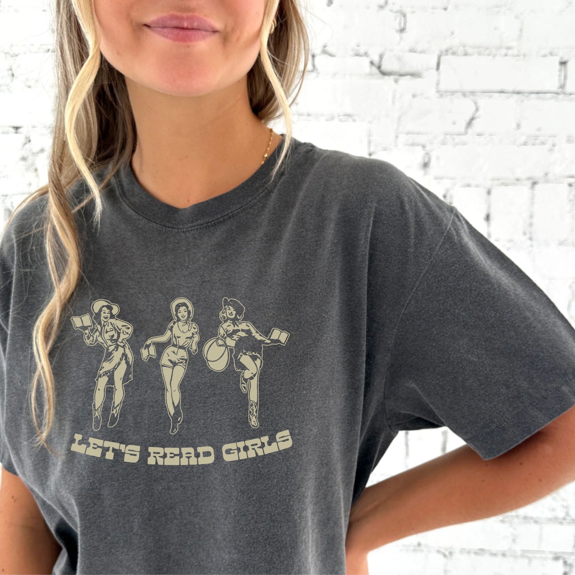 Retro Let's Read Girls T-shirt