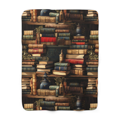 Vintage Books Sherpa Fleece Blanket