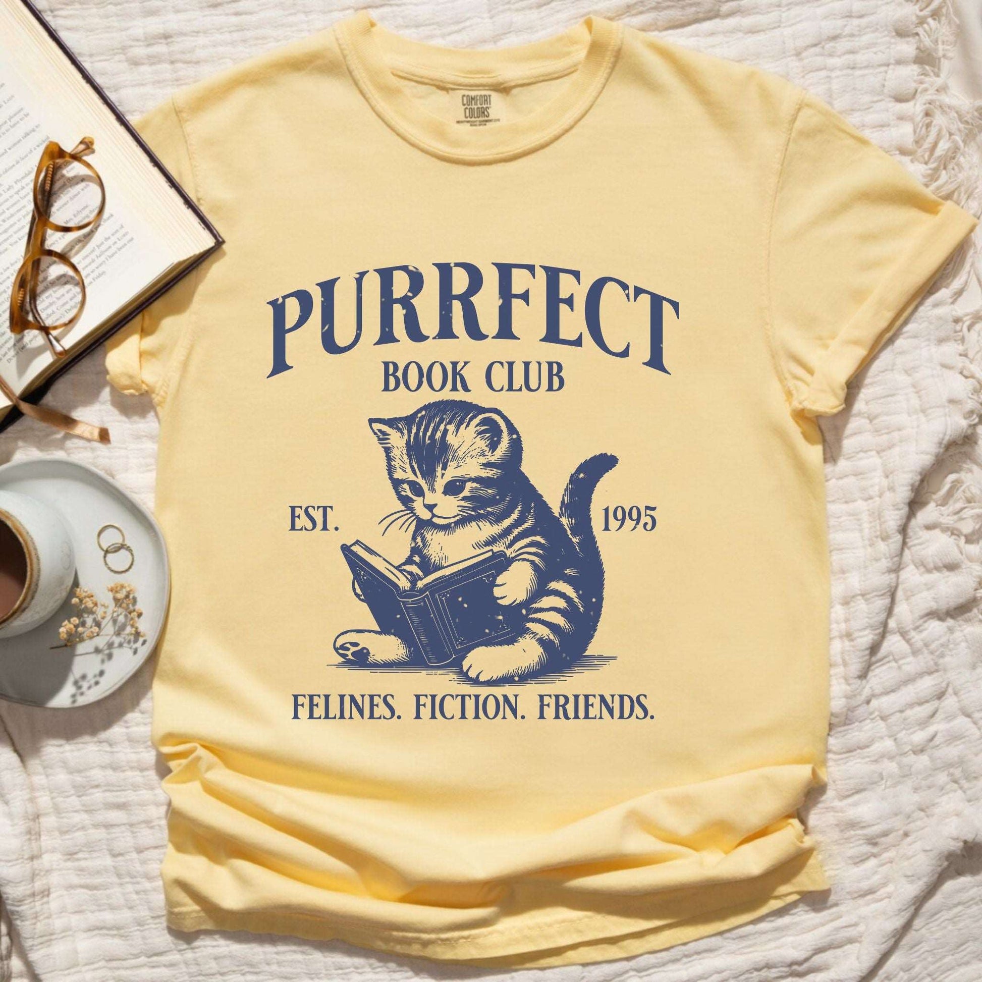 Purrfect Book Club T-shirt