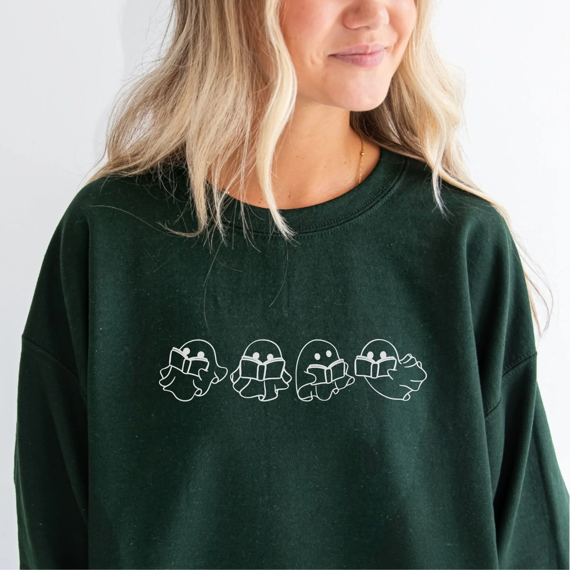 Ghost Read More Books Sweatshirt