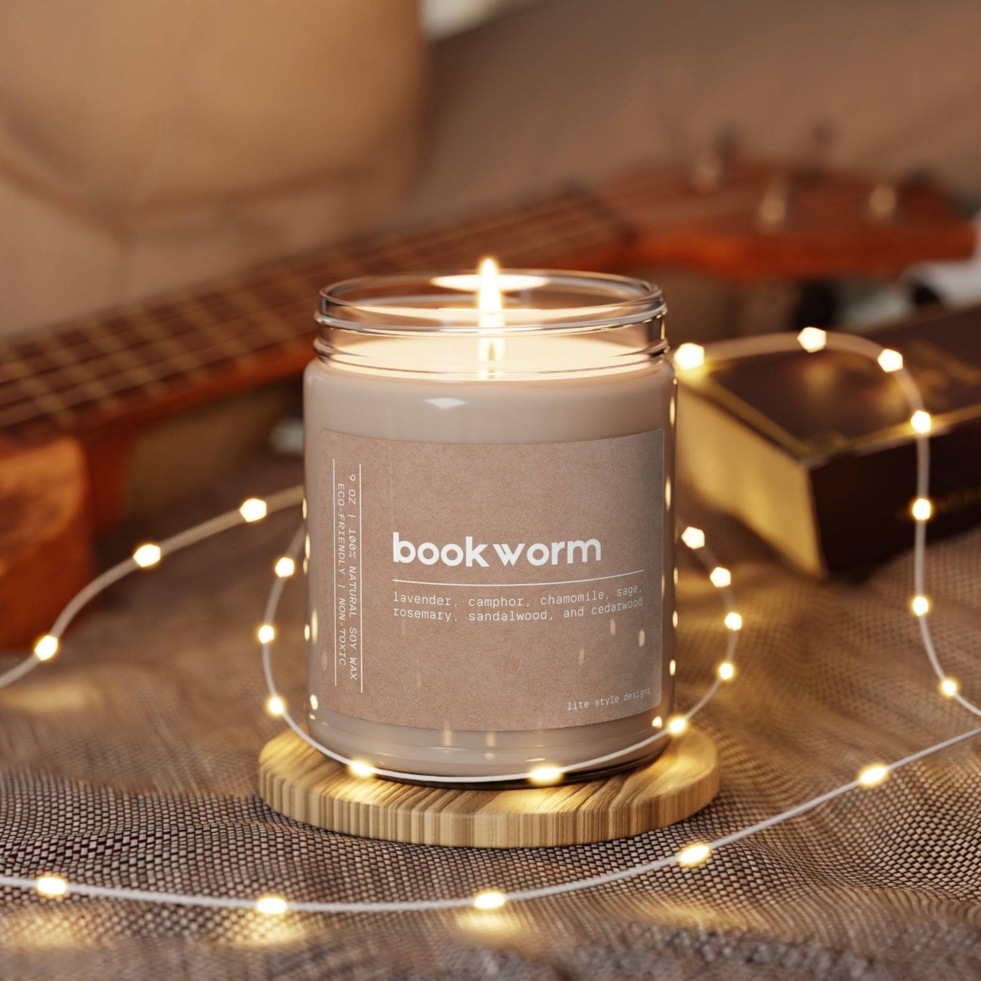 Bookworm Scented Soy Candle