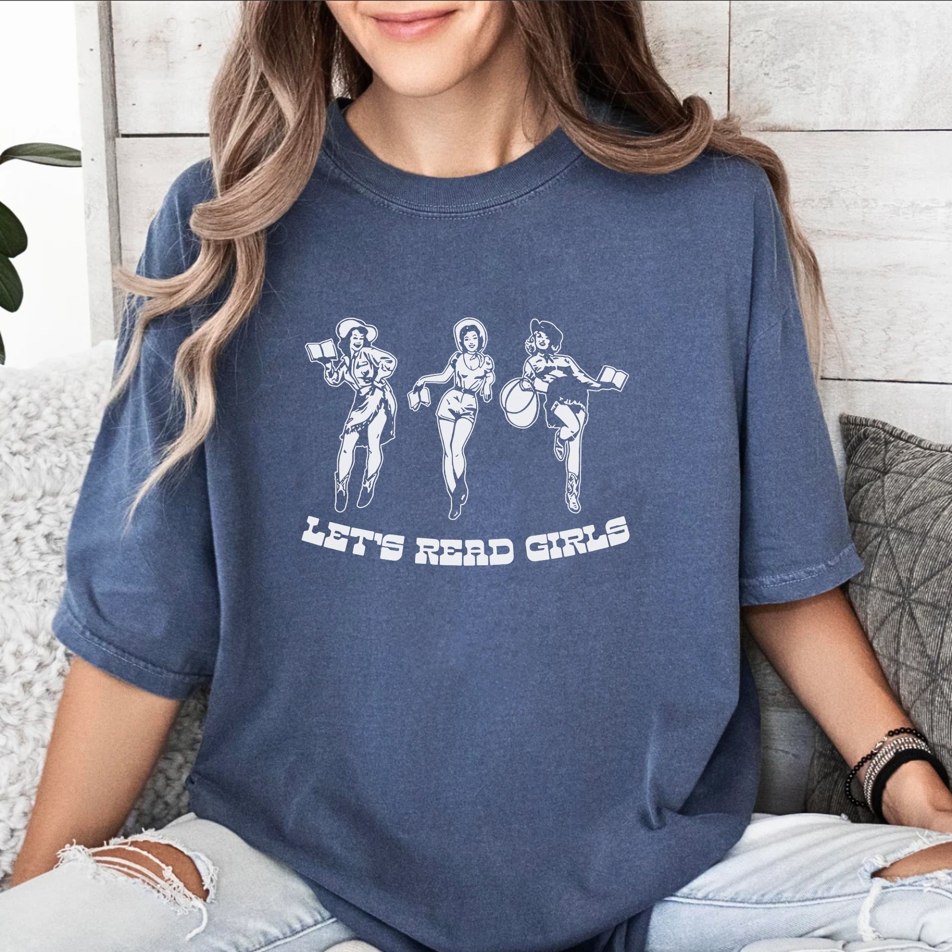 Retro Let's Read Girls T-shirt