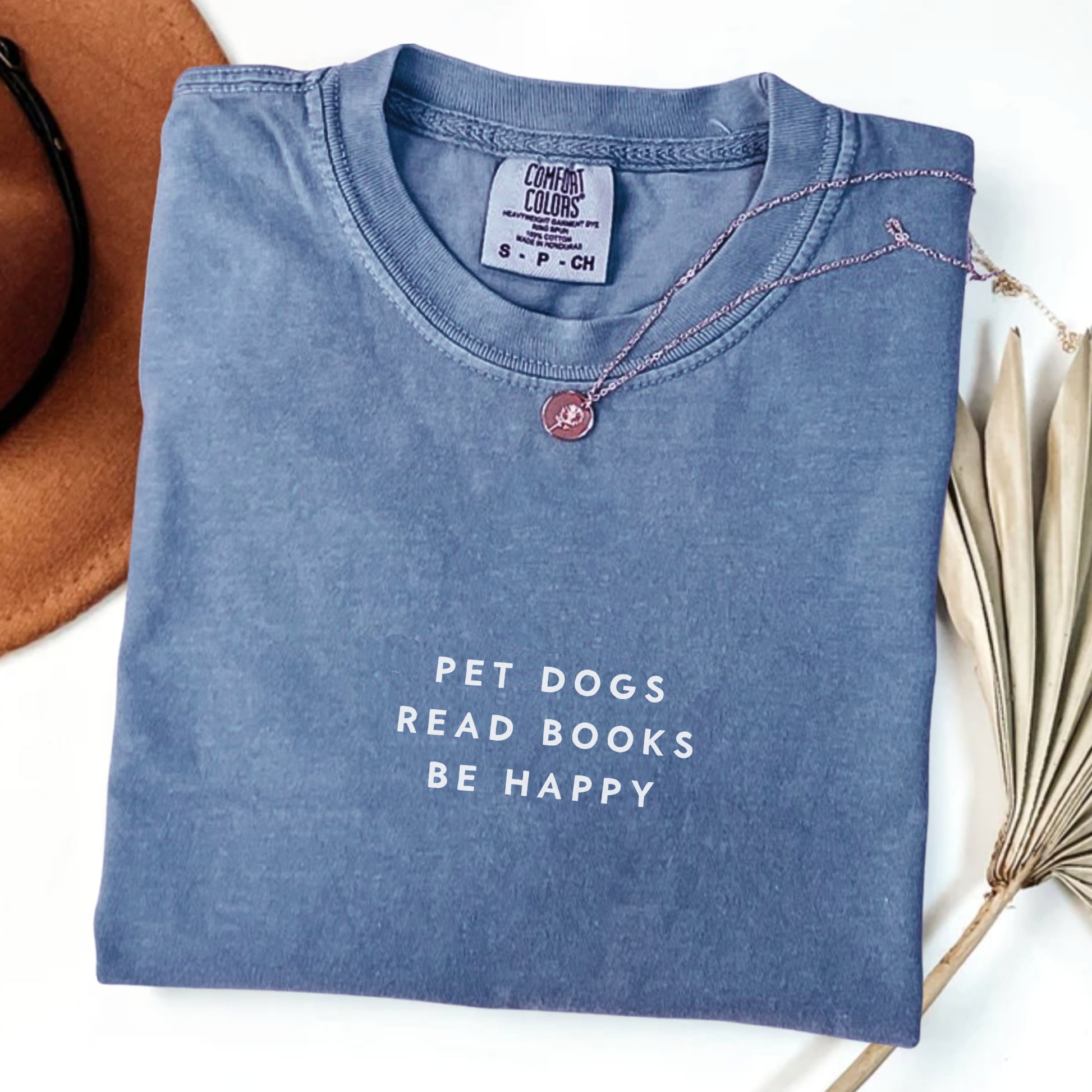 Pet Dogs Read Books Be Happy T-shirt