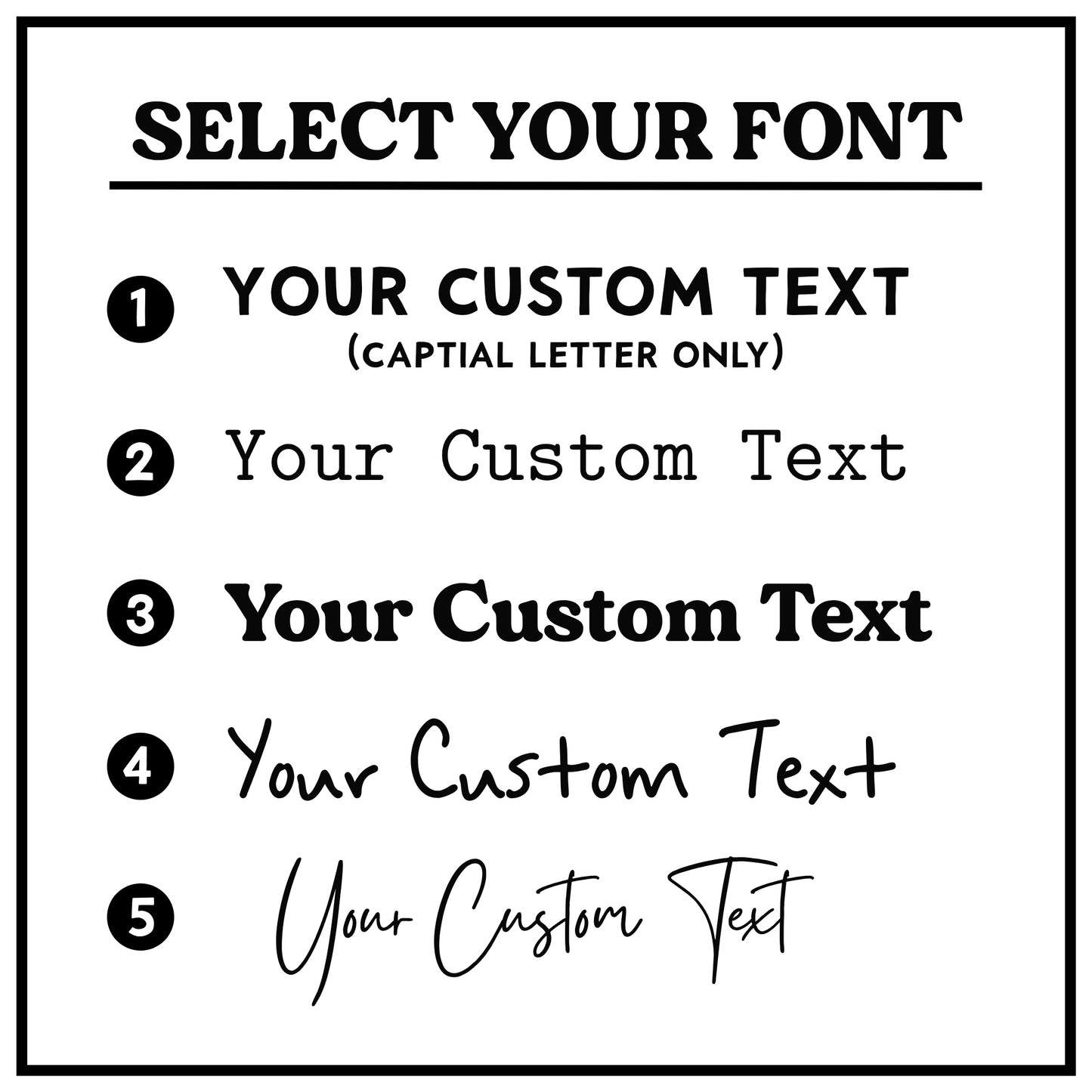 Your Custom Text T-shirt