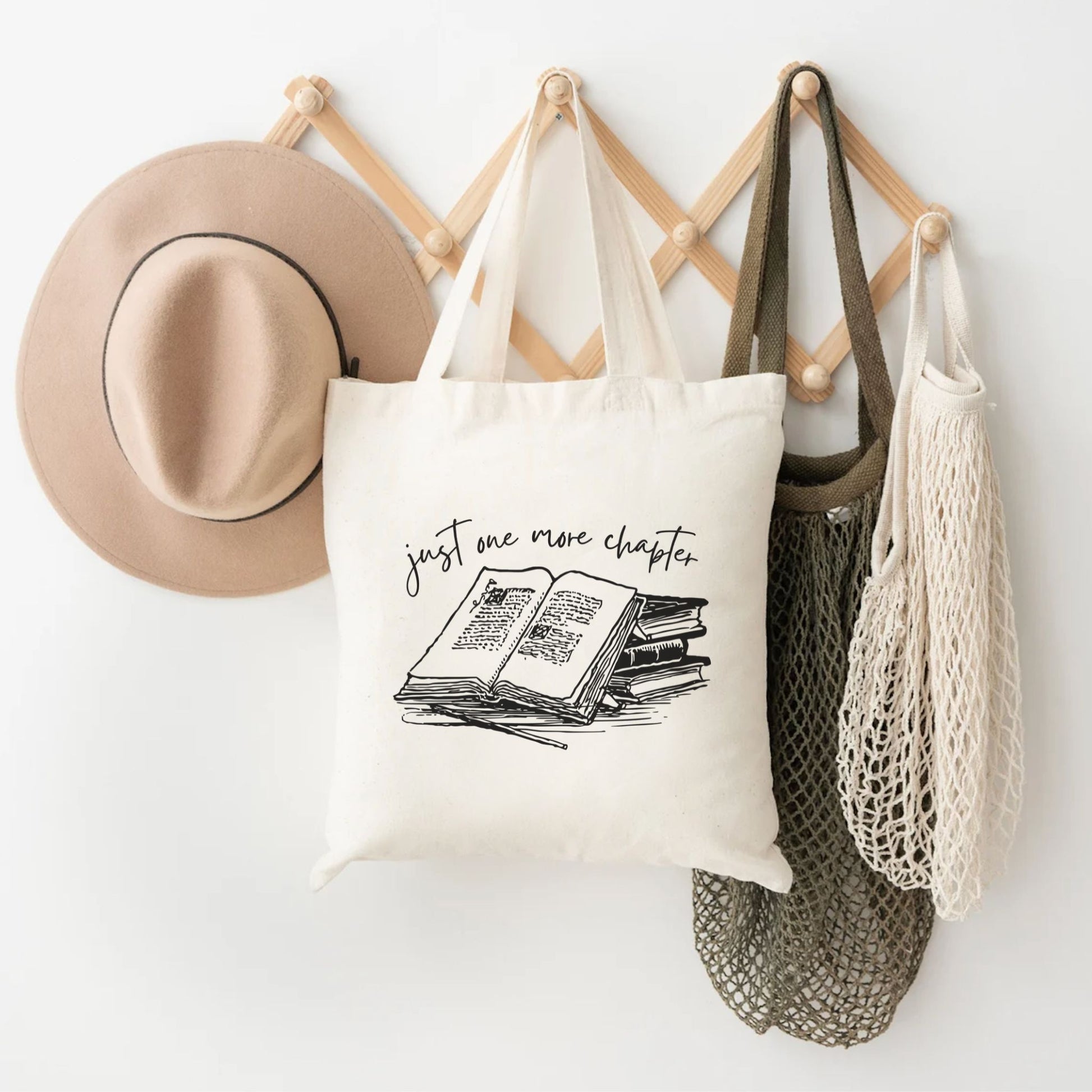 Just One More Chapter Tote Bag