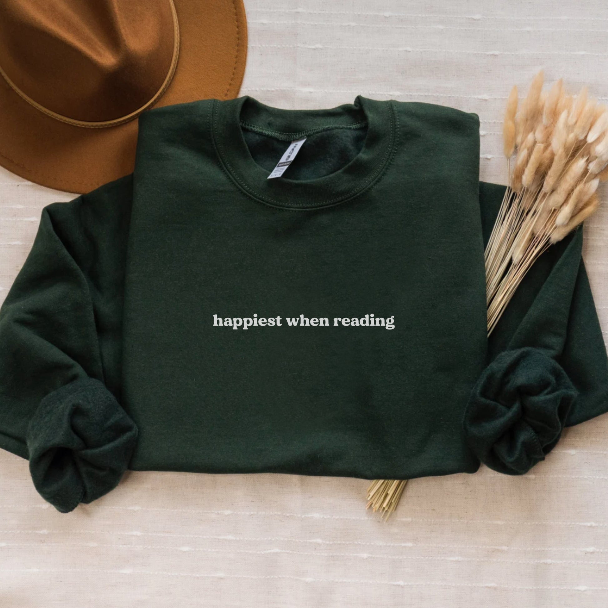 Happiest When Reading Sweatshirt