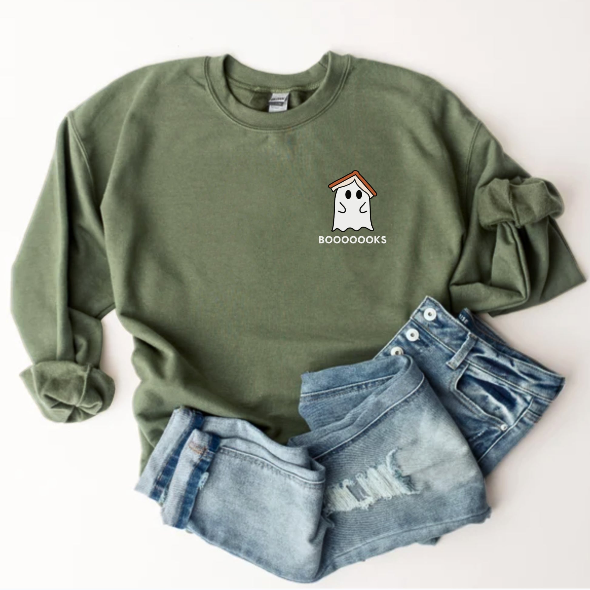 Book Lover Ghost Sweatshirt