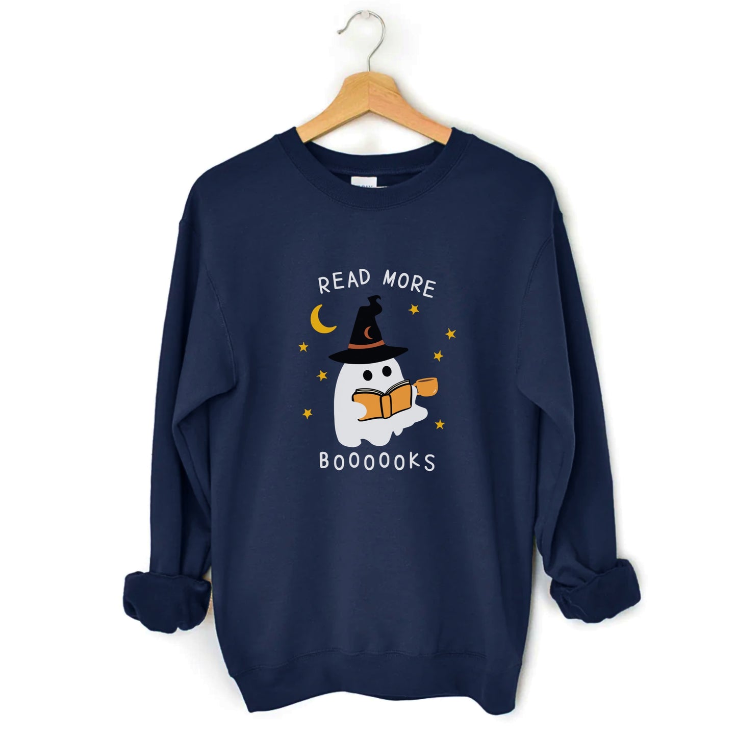 Ghost Read More Books Sweatshirt