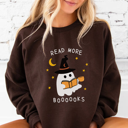 Ghost Read More Books Sweatshirt