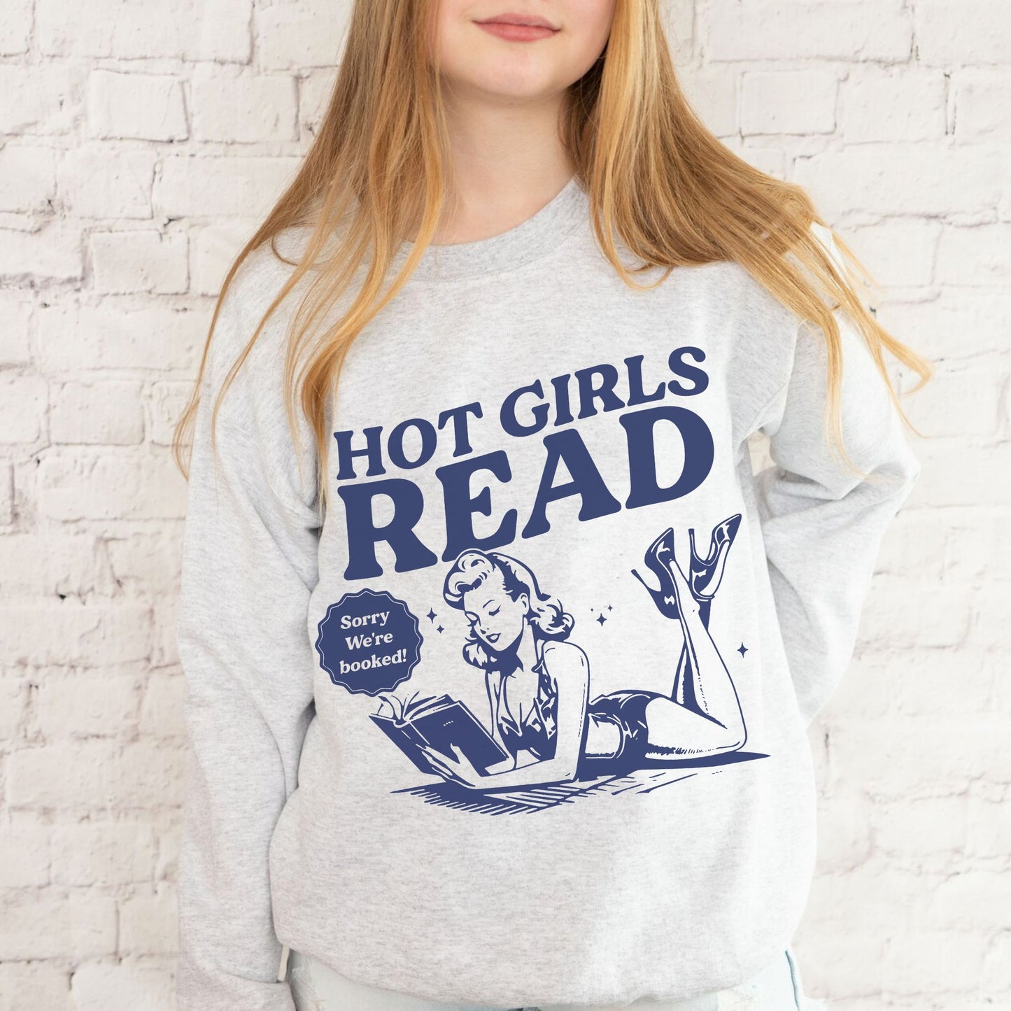 Retro Hot Girls Read Sweatshirt