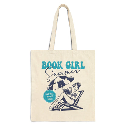 Book Girl Summer Tote Bag