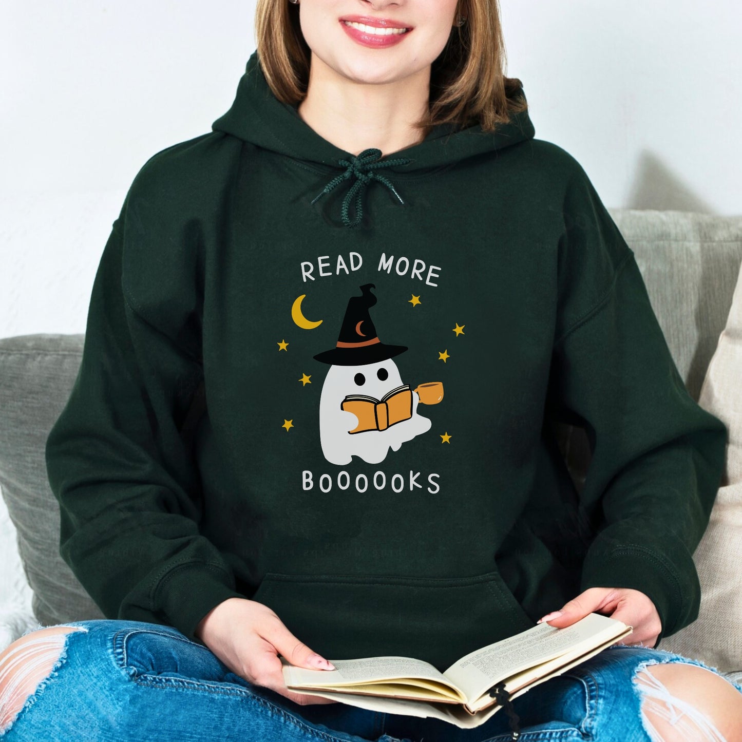 Ghost Read More Books Hoodie