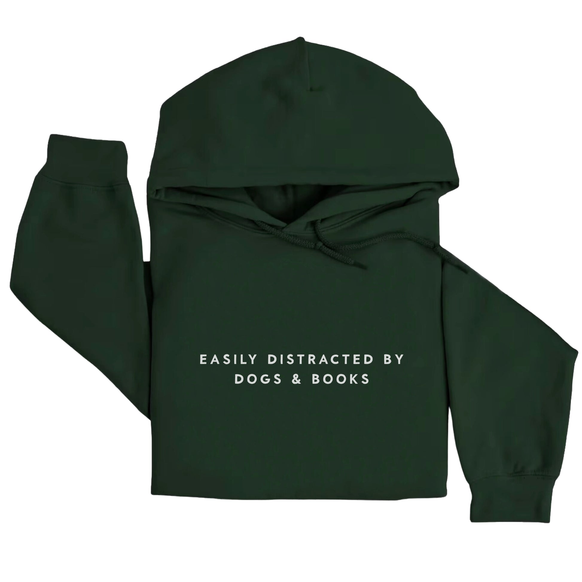 Easily Distracted by Dogs and Books Hoodie