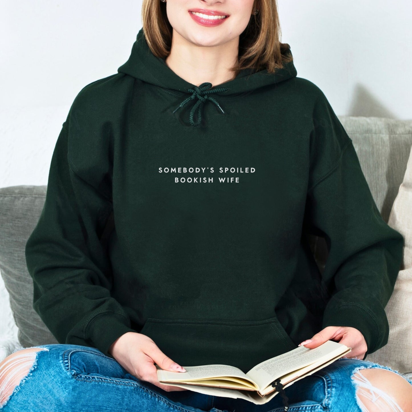 Somebody's Spoiled Bookish Wife Hoodie