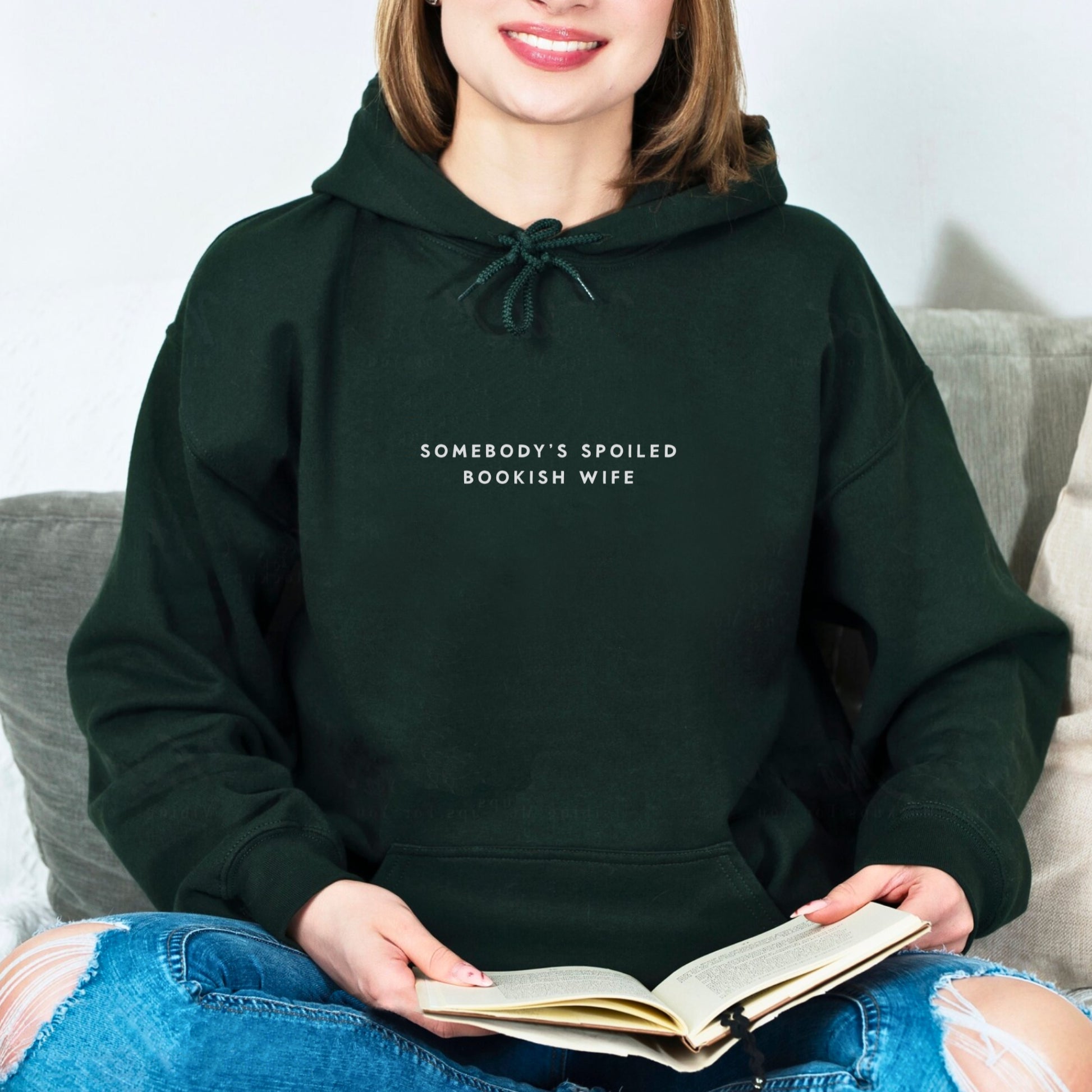 Somebody's Spoiled Bookish Wife Hoodie