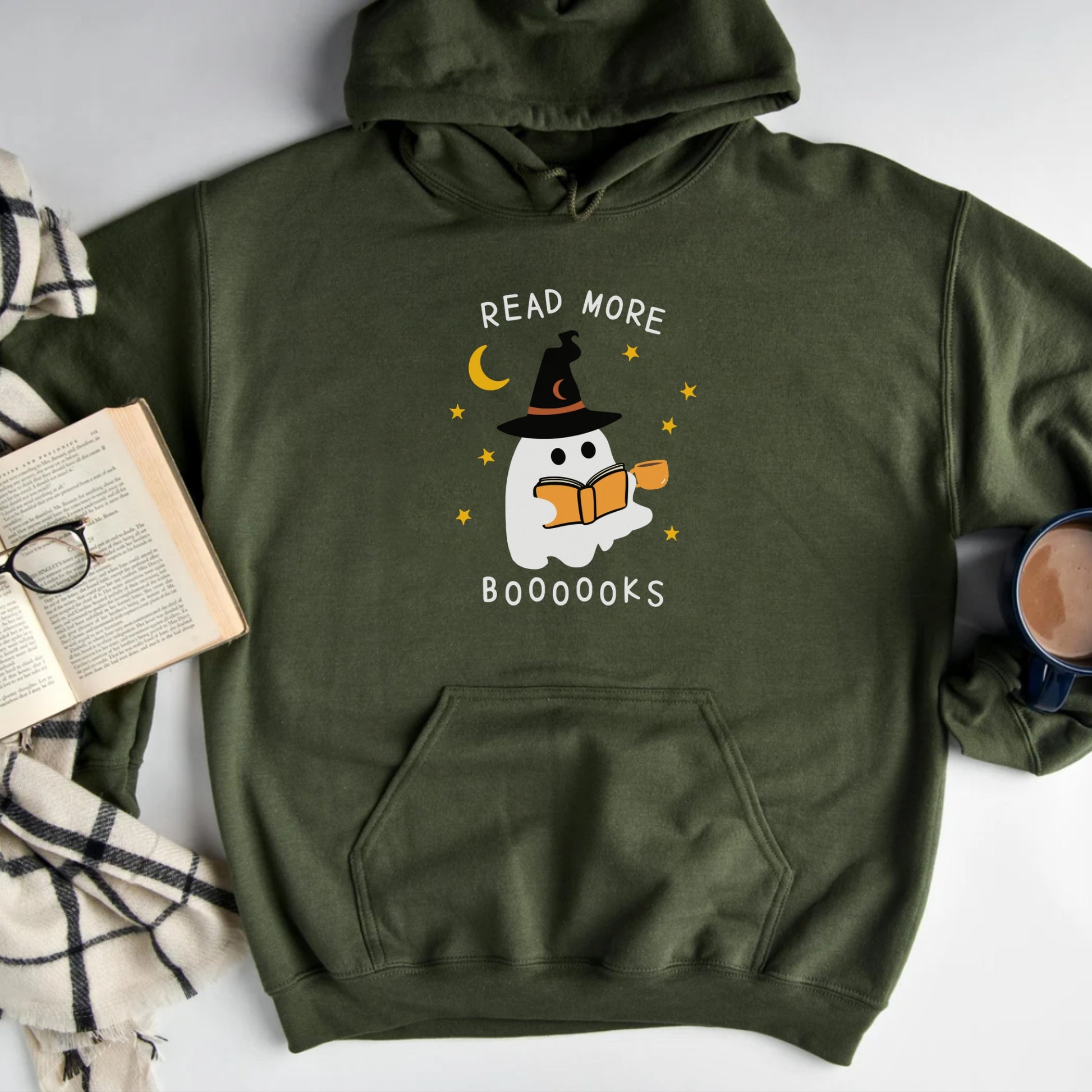 Ghost Read More Books Hoodie