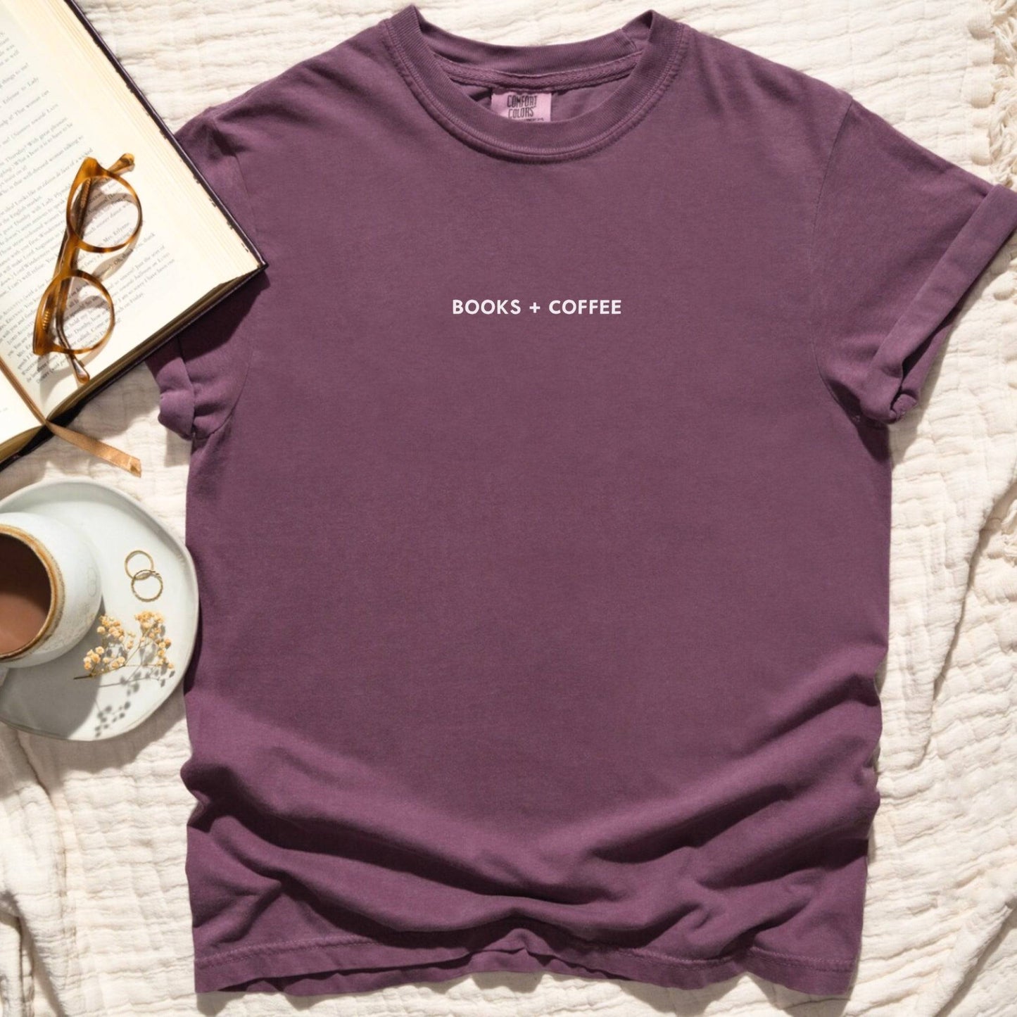 Books + Coffee T-shirt