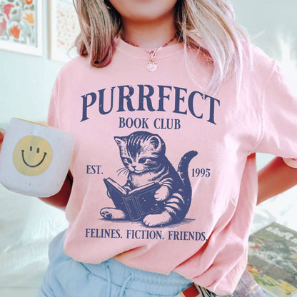 Purrfect Book Club T-shirt