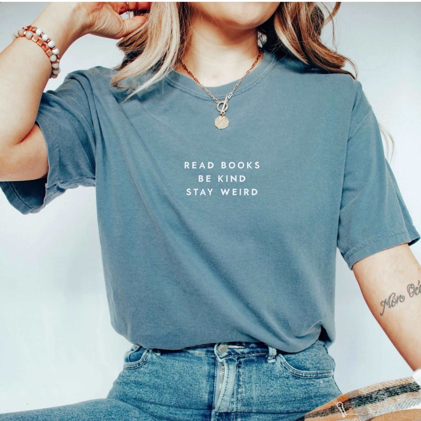 Read Books Be Kind Stay Weird T-shirt