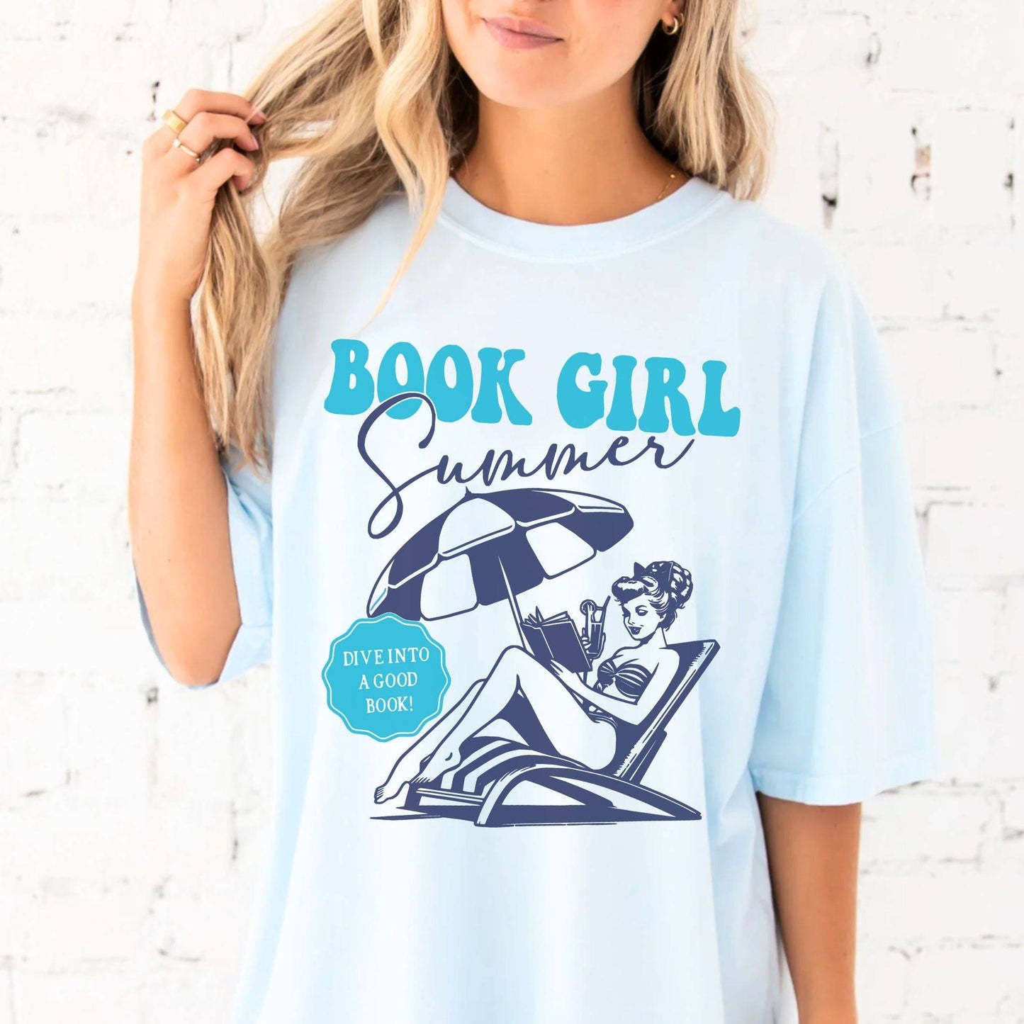 Book Girl Summer T-shirt