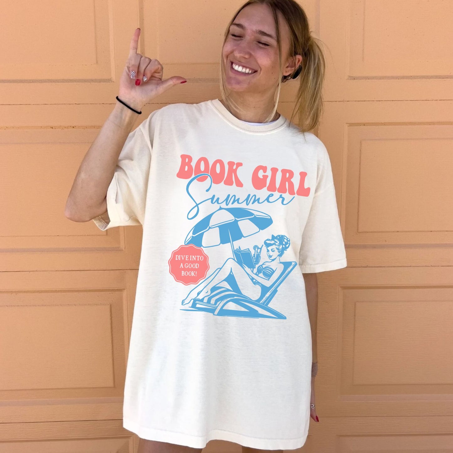 Book Girl Summer T-shirt