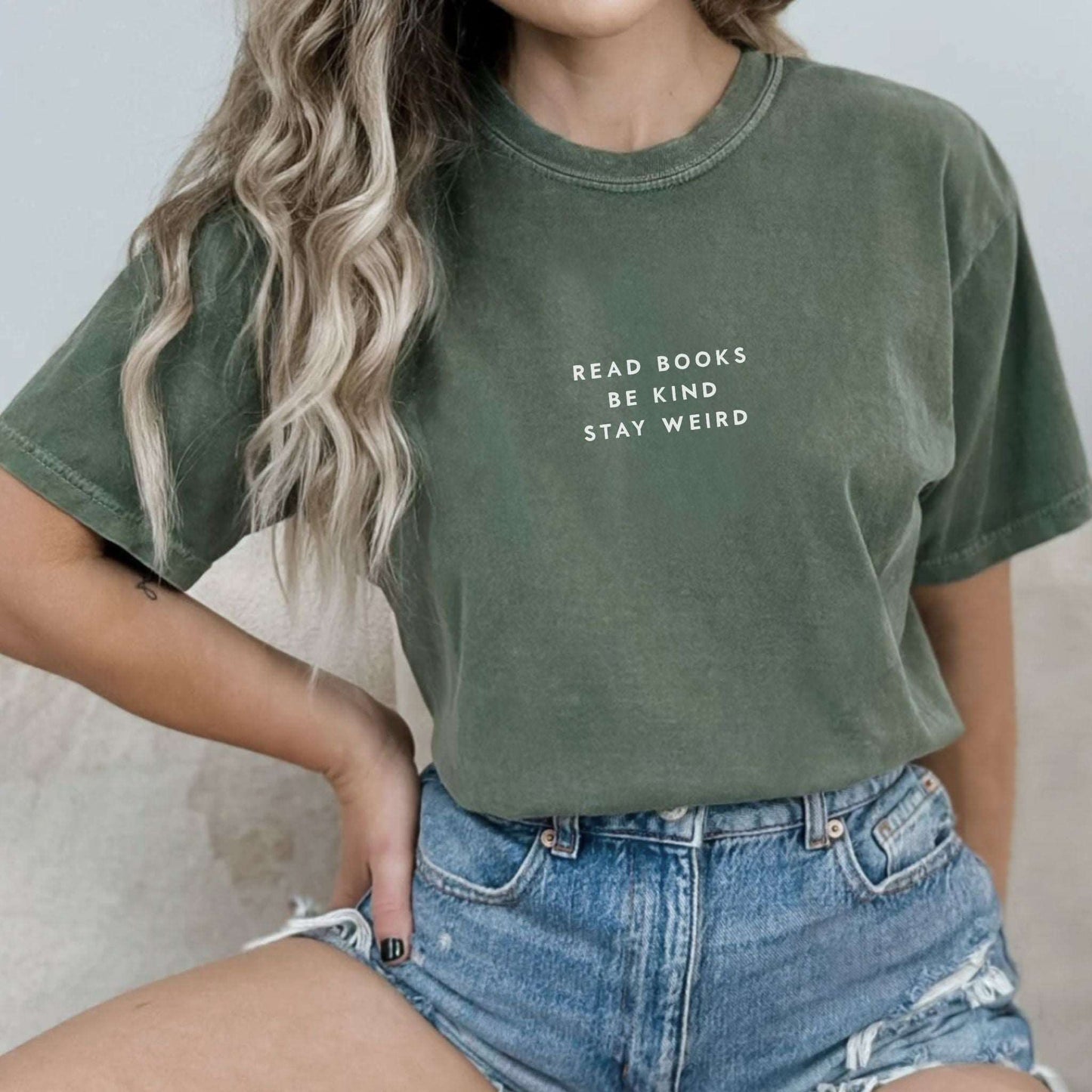 Read Books Be Kind Stay Weird T-shirt