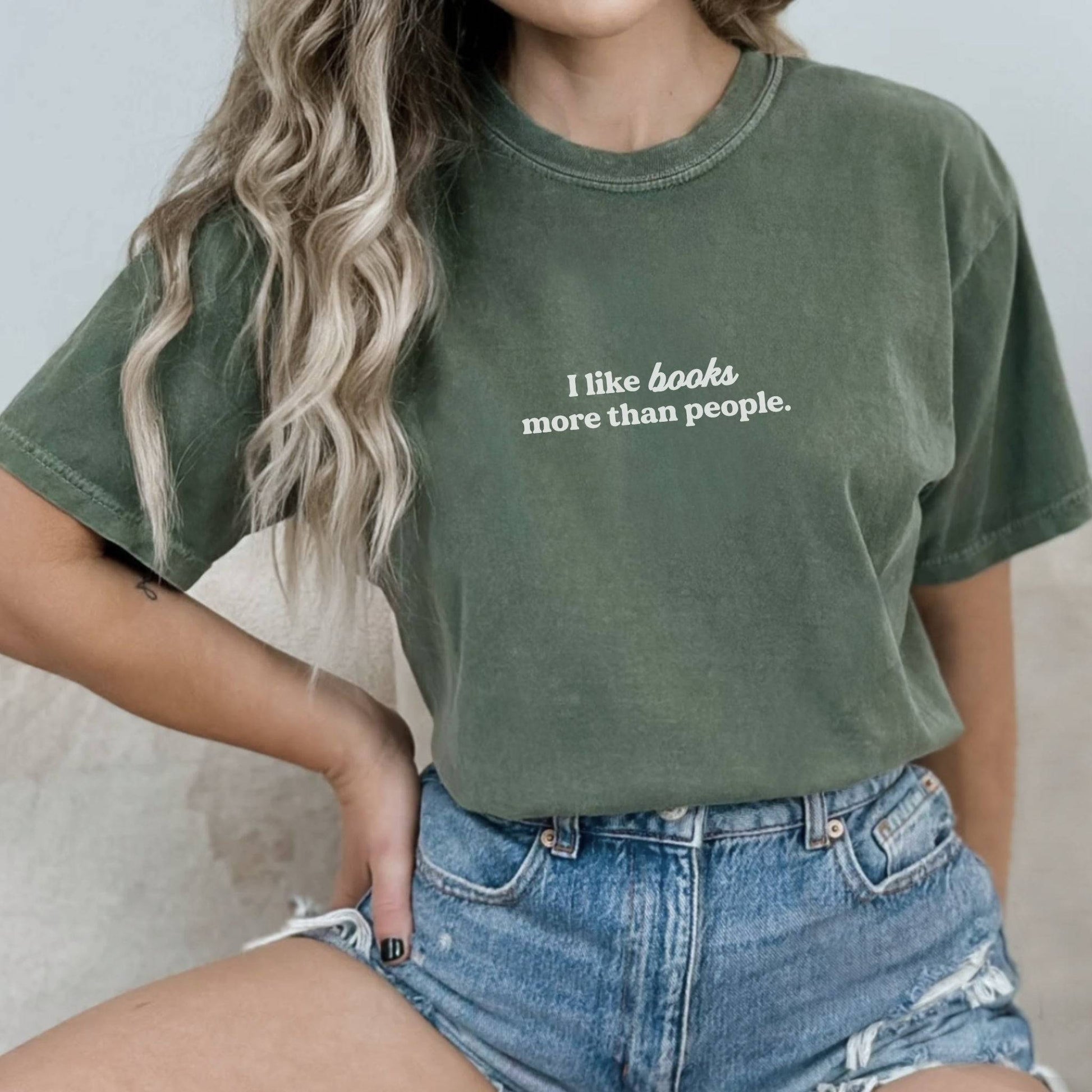 I Like Books More Than People T-shirt