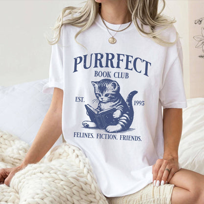 Purrfect Book Club T-shirt