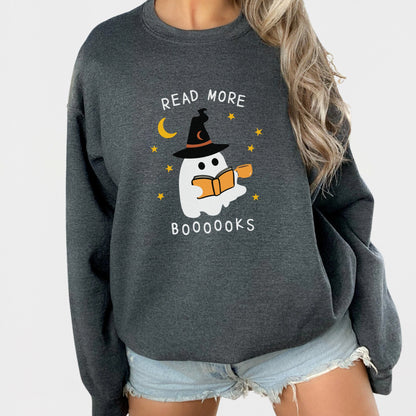 Ghost Read More Books Sweatshirt