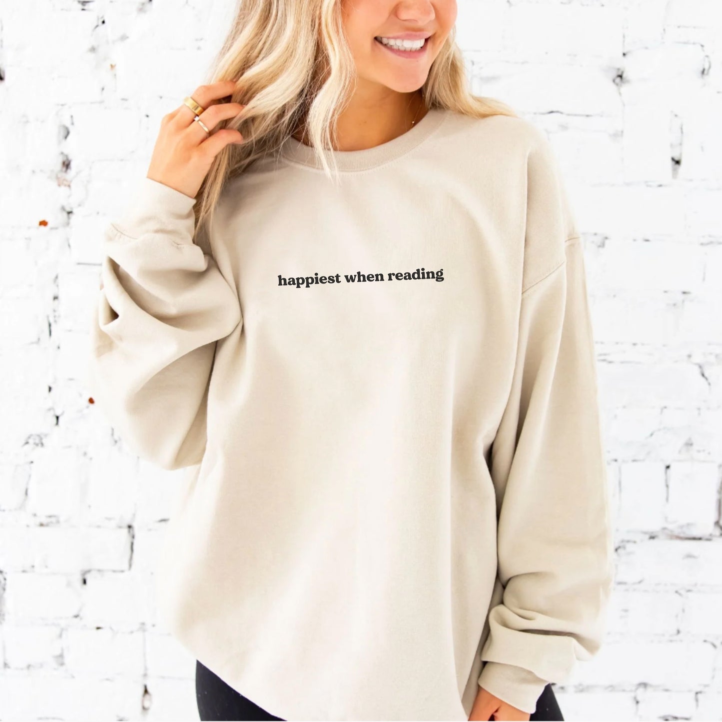 Happiest When Reading Sweatshirt