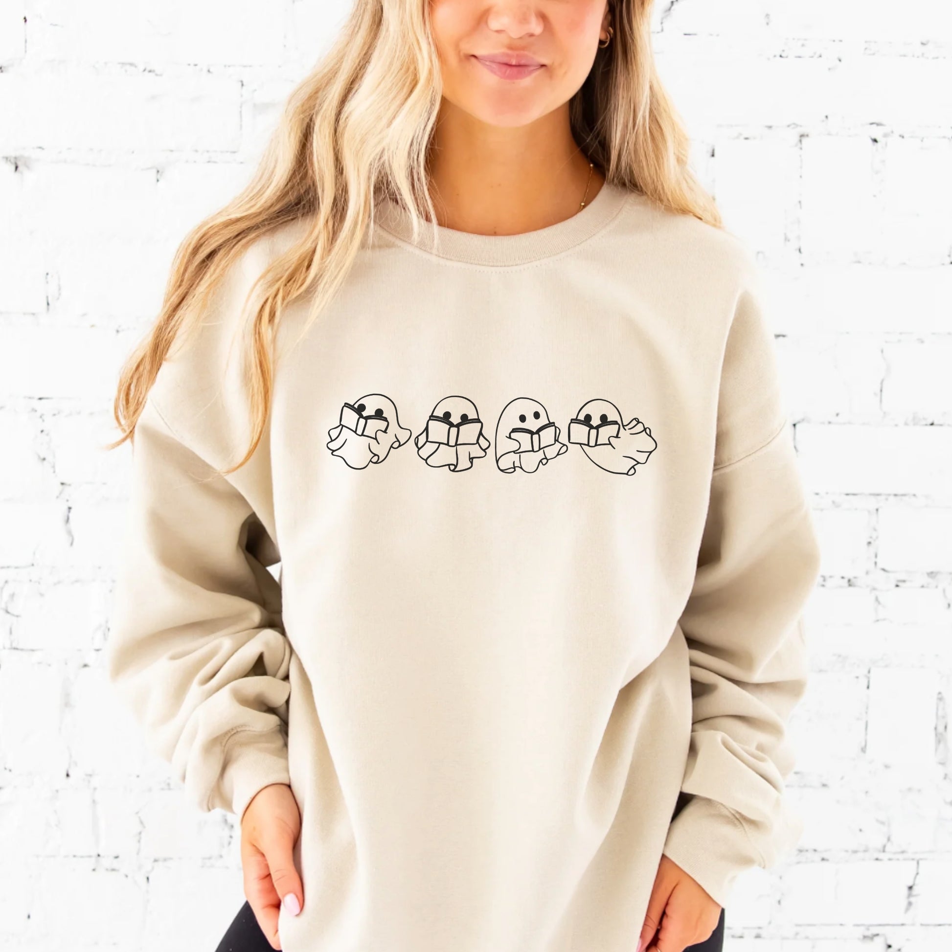 Ghost Read More Books Sweatshirt